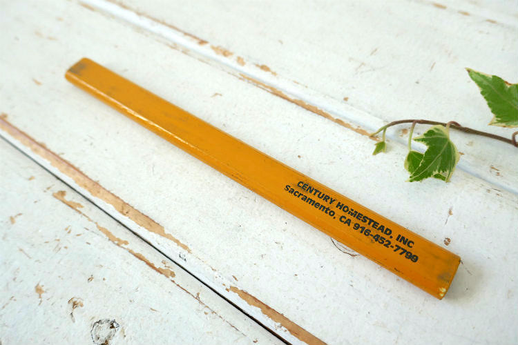 カリフォルニア サクラメント アドバタイジング ヴィンテージ カーペンターペンシル 大工 鉛筆 DIY USA