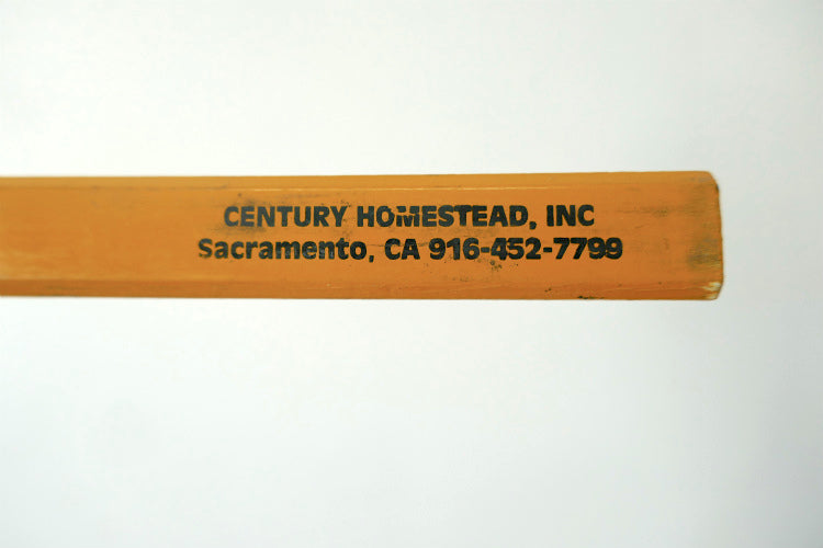 カリフォルニア サクラメント アドバタイジング ヴィンテージ カーペンターペンシル 大工 鉛筆 DIY USA