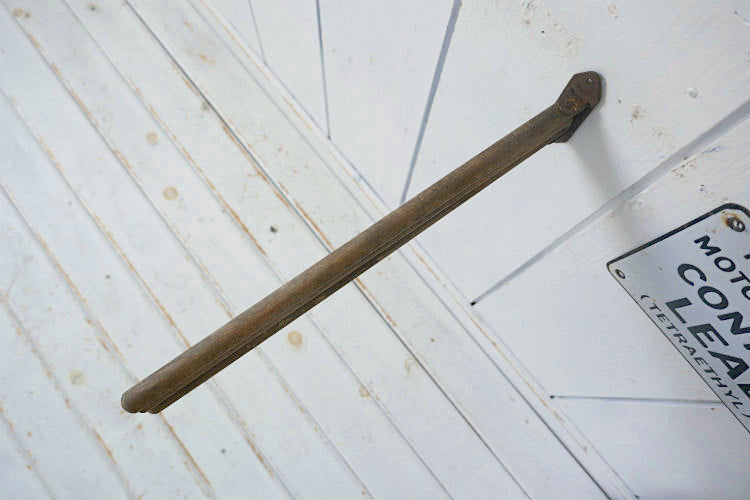 木製 シャビー 3連 スイングアーム 可動式 アンティーク OLD タオルハンガー タオルバー USA