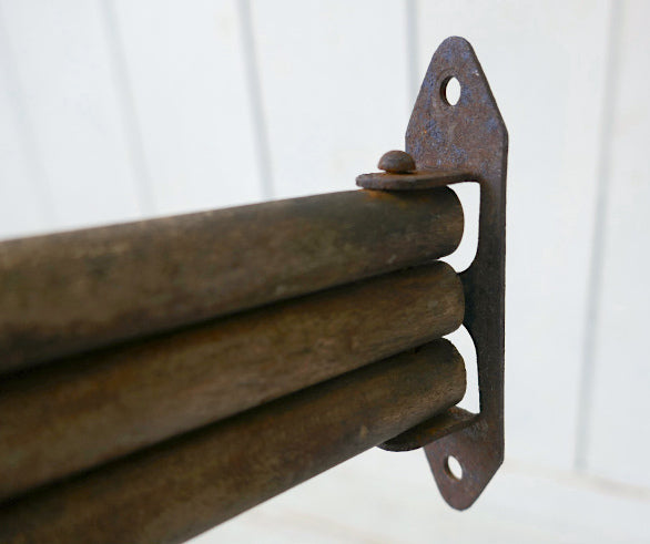 木製 シャビー 3連 スイングアーム 可動式 アンティーク OLD タオルハンガー タオルバー USA