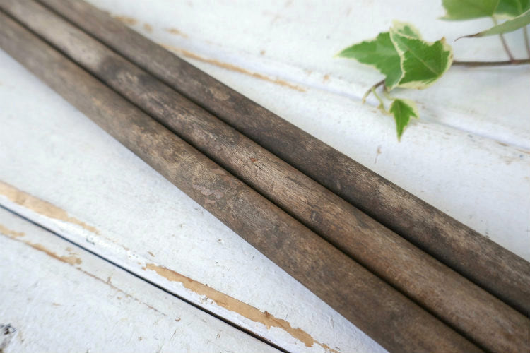 木製 シャビー 3連 スイングアーム 可動式 アンティーク OLD タオルハンガー タオルバー USA