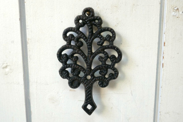 TREE 木 ツリー キャストアイアン製 ヴィンテージ 鍋しき 鍋敷き 1960' デッドストックトリベット ウォールデコ キッチン飾り USA