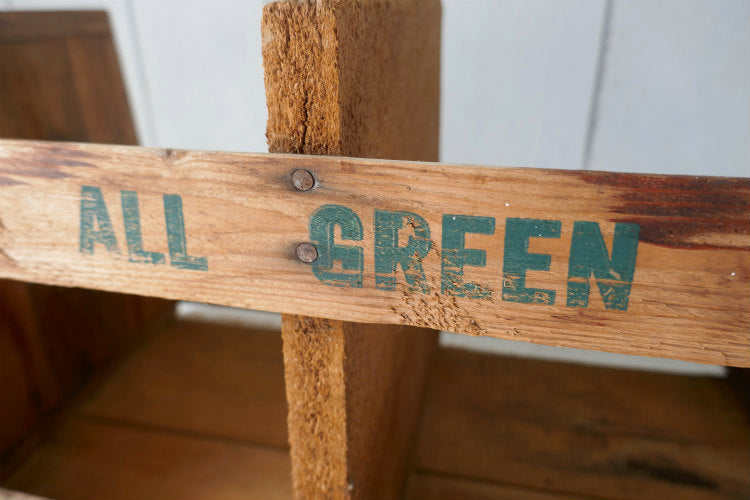 California Asparagus カリフォルニア アスパラガス 仕切り付き ヴィンテージ ウッドボックス 木箱 ベジタブルボックス USA