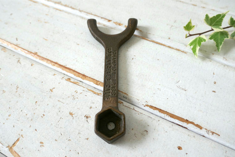 CHAMPION BRASS LOS ANGELES CALIF チャンピオン スプリンクラーヘッドレンチ ビンテージ 工具 真鍮製 USA