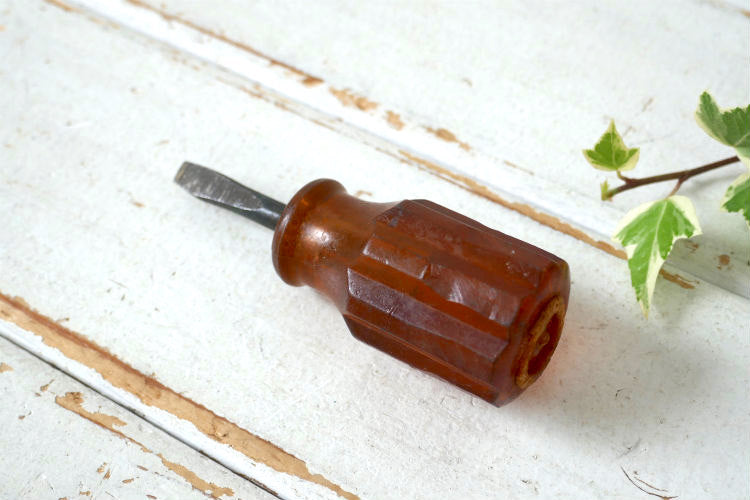 USA クラシックハンドル ヴィンテージ マイナス ドライバー 工具 DIY ガレージ雑貨