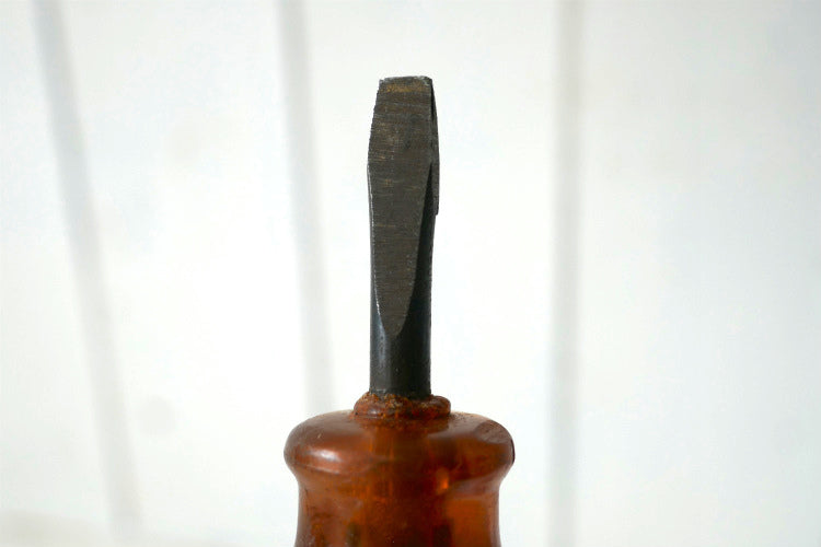 USA クラシックハンドル ヴィンテージ マイナス ドライバー 工具 DIY ガレージ雑貨