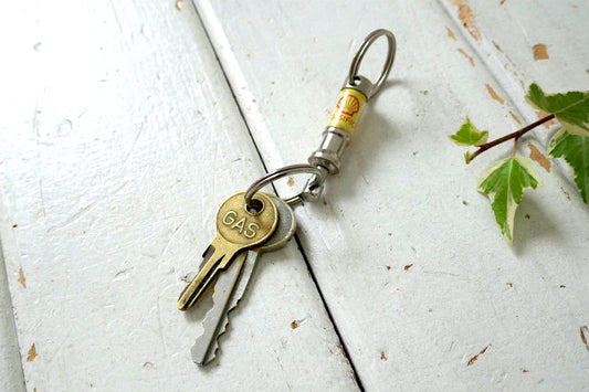 Shell シェル GASIFICATION COAL  アドバタイジング ヴィンテージ キーホルダー アメ車 フォード GAS Key 鍵付き USA