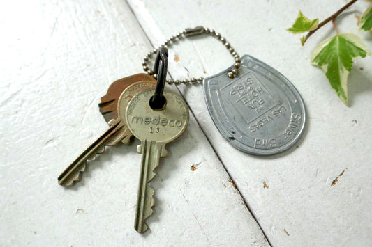 1960's GOOD LUCK 幸運を祈る グッドラック 蹄鉄 ヴィンテージ アドバタイジング キーホルダー ラスベガス カジノUSA