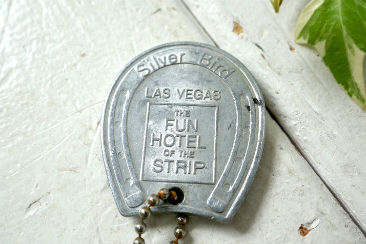 1960's GOOD LUCK 幸運を祈る グッドラック 蹄鉄 ヴィンテージ アドバタイジング キーホルダー ラスベガス カジノUSA