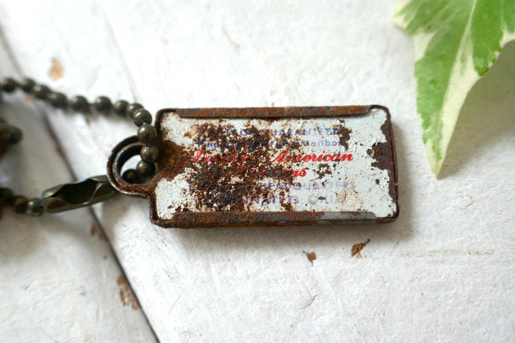 GM ゼネラルモーターズ 1966's イリノイ州 ナンバープレート型 ヴィンテージ キーホルダー 古鍵 2本付き アメ車 USA