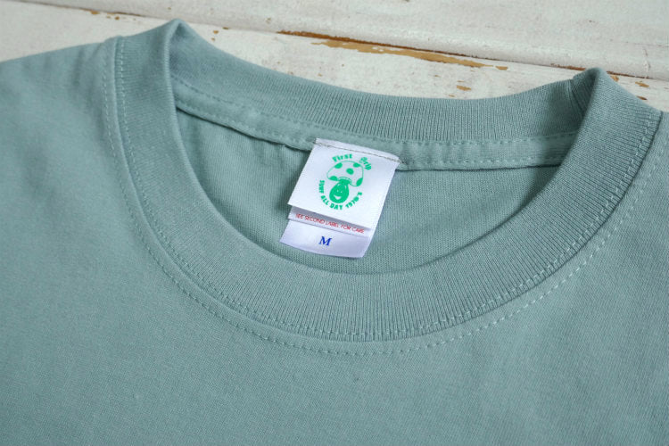 First Trip ファーストトリップ スマイル＆キノコ 60's デザイン スモーキーグリーン オリジナル ロングスリーブTシャツ ロンT 新品 アパレル