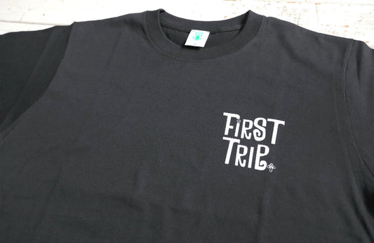 再入荷！First Trip ファーストトリップ スマイル＆キノコ 60's デザイン スミクロ オリジナル Tシャツ 新品 アパレル