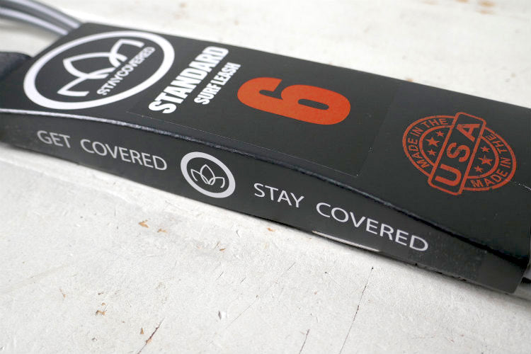 6' STANDARD マットグレー STAY COVERED ステイカバード USA カリフォルニア サーフィン リーシュコード USA