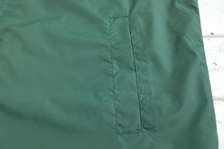 First Trip Surf All Day ファーストトリップ カレッジロゴ コーチジャケット フォレストグリーン オリジナル   裏地付 Lサイズ