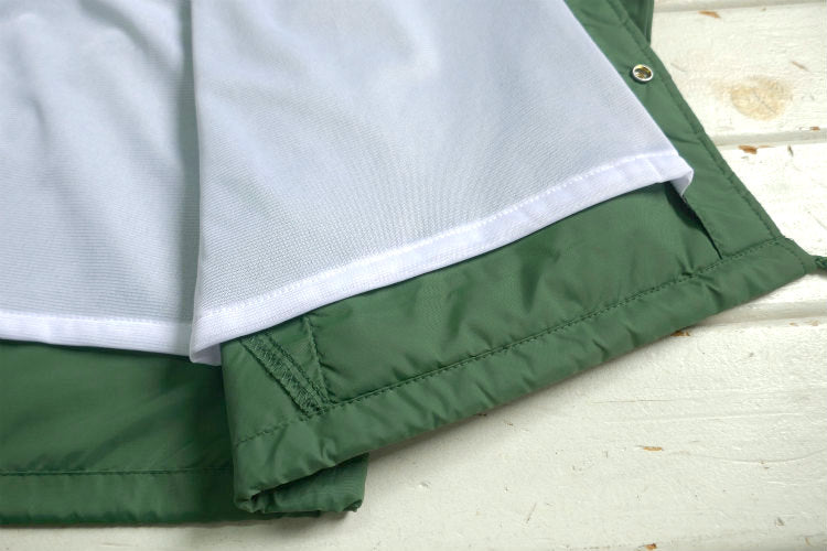 First Trip Surf All Day ファーストトリップ カレッジロゴ コーチジャケット フォレストグリーン オリジナル   裏地付 Lサイズ