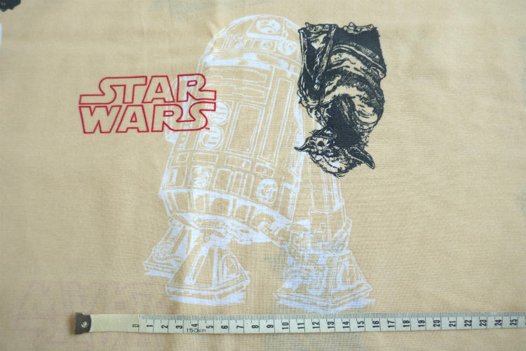 STAR WARS スターウォーズ ハンソロ ダースベイダー ヨーダ R2-D2 C-3PO レイアオーガナ フラットシーツ ベッドシーツ(1/2) USA