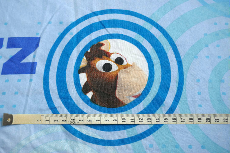 トイストーリー バズ ライトイヤー ウッディ レックス ブルズアイ キャラクター ビンンテージ ユーズドシーツ(フラット)