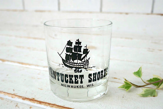 The Nantucket Shoresヴィンテージ ウイスキー ロックグラス タンブラー グラス ガラスコップ 食器 USA