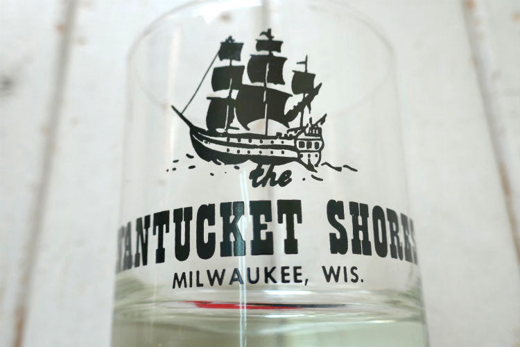 The Nantucket Shoresヴィンテージ ウイスキー ロックグラス タンブラー グラス ガラスコップ 食器 USA