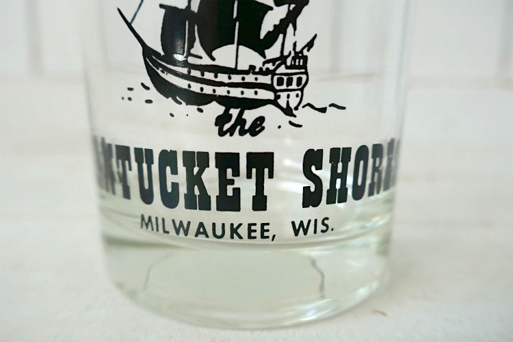 The Nantucket Shoresヴィンテージ ウイスキー ロックグラス タンブラー グラス ガラスコップ 食器 USA