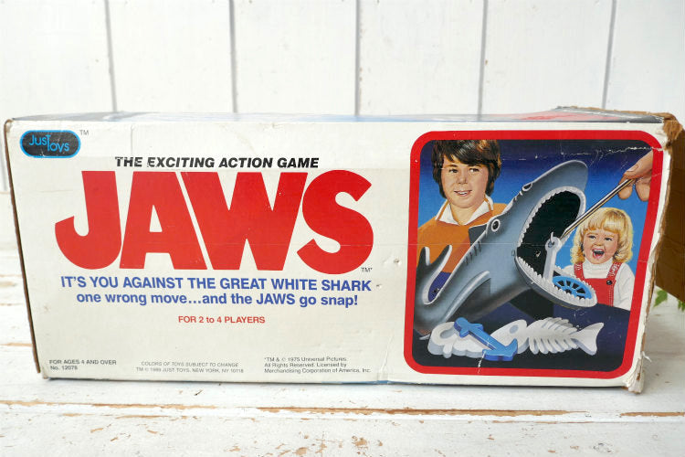 JAWS ジョーズ 映画 おもちゃ TOY  80's ヴィンテージ 空箱 BIG 紙箱 パッケージ USA ディスプレイ