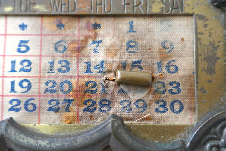 Kronheimer Oldenbusch Co K&O 真鍮製 アールデコ OLD 1920's アンティーク デスクカレンダー 卓上カレンダー USA