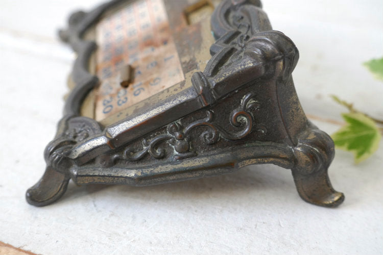 Kronheimer Oldenbusch Co K&O 真鍮製 アールデコ OLD 1920's アンティーク デスクカレンダー 卓上カレンダー USA