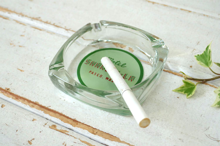 motel SHANGRI-LA モーテル シャングリラ  OLD ヴィンテージ アドバタイジング 灰皿 アシュトレイ　デッドストック USA