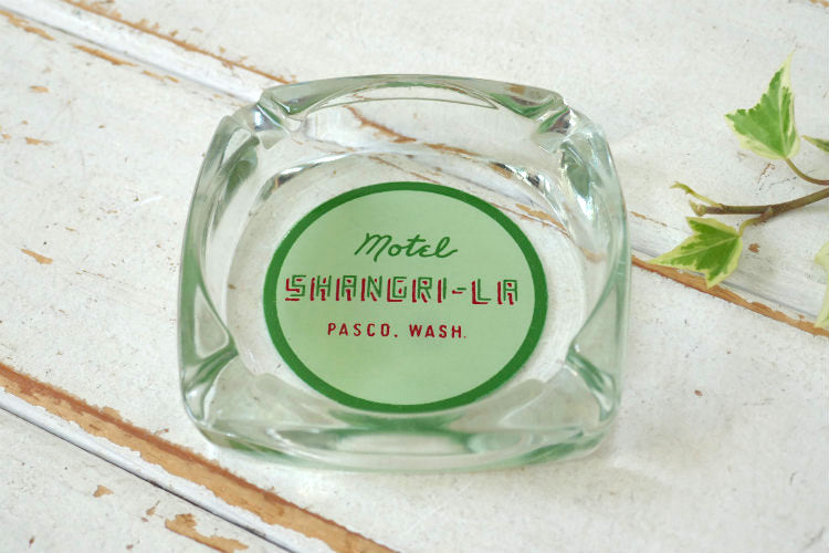 motel SHANGRI-LA モーテル シャングリラ  OLD ヴィンテージ アドバタイジング 灰皿 アシュトレイ　デッドストック USA
