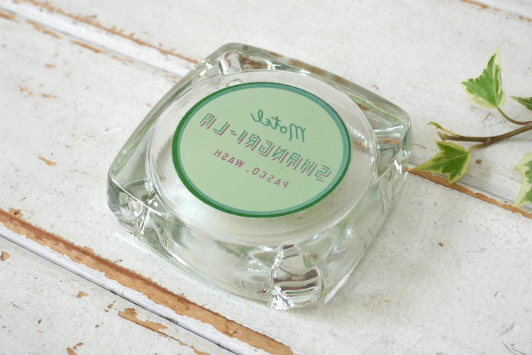 motel SHANGRI-LA モーテル シャングリラ  OLD ヴィンテージ アドバタイジング 灰皿 アシュトレイ　デッドストック USA