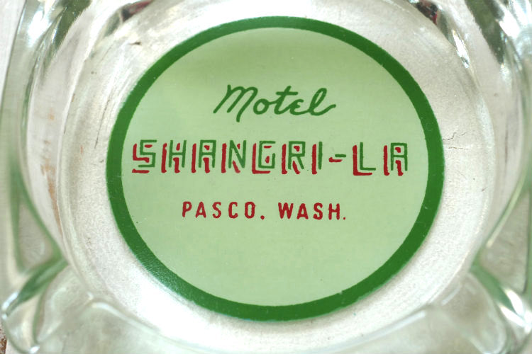 motel SHANGRI-LA モーテル シャングリラ  OLD ヴィンテージ アドバタイジング 灰皿 アシュトレイ　デッドストック USA