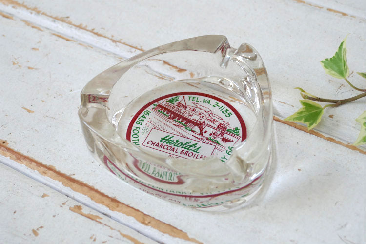 Harold's CHARCOAL BROILER and COCKTAIL BAR ハイウェイ66 ルート66 ヴィンテージ アドバタイジング 灰皿 アシュトレイ USA