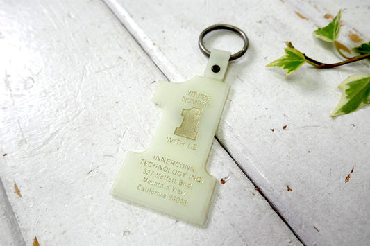 YOU'RE NUMBER 1 WITH US インナーコン テクノロジー社 ヴィンテージ ナンバー1 キーホルダー USAデッドストック