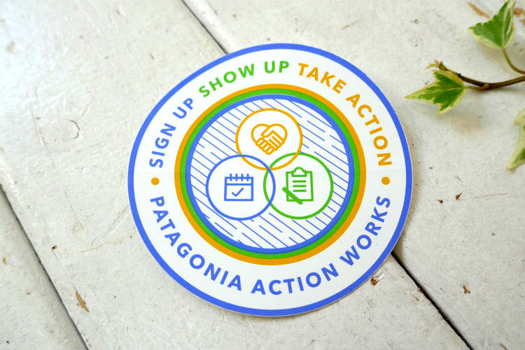 パタゴニア PATAGONIA  環境保護 ACTION WORKS ステッカー アウトドアブランド USA
