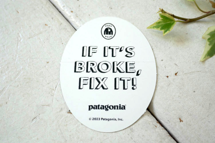 patagonia パタゴニア WORN WEAR ステッカー IF IT'S BROKE FIX IT! アウトドア ブランド USA