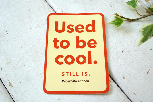 パタゴニア Patagonia WORN WEAR Used to be cool. STILL IS ステッカー USA アウトドアブランド