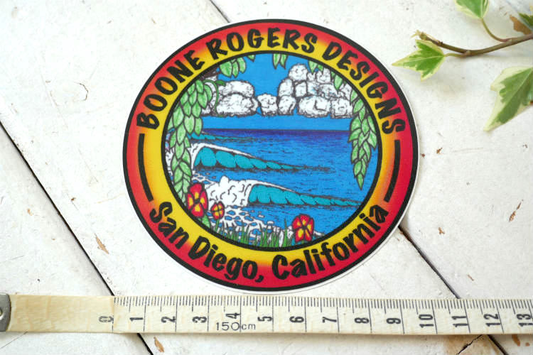 BOONE ROGERS DESIGNS  ブーン ロジャース  サーフボード オリジナル　アート ステッカー サンディエゴ カリフォルニアUSA サーフィン