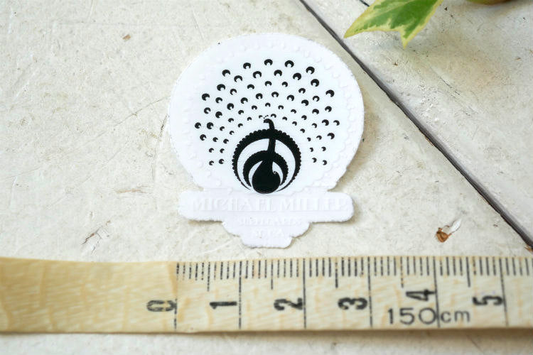 MICHAEL MILLER SURFBOADS マイケルミラー サーフボード 孔雀 オリジナル ステッカー ホワイト サン・ディエゴ カリフォルニア