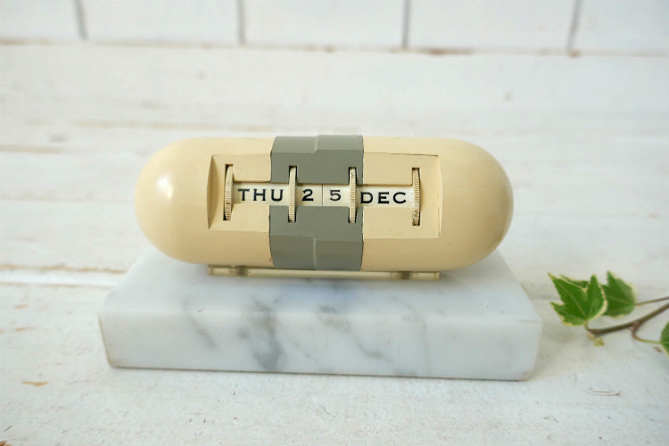 Parke Davis 薬 カプセル アドバタイジング 大理石 50's ヴィンテージ デスクカレンダー 卓上カレンダー USA デザイナーズ