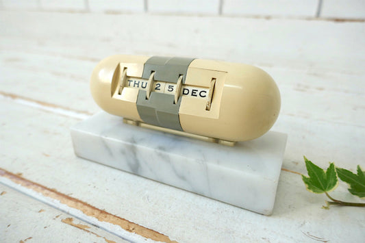 Parke Davis 薬 カプセル アドバタイジング 大理石 50's ヴィンテージ デスクカレンダー 卓上カレンダー USA デザイナーズ