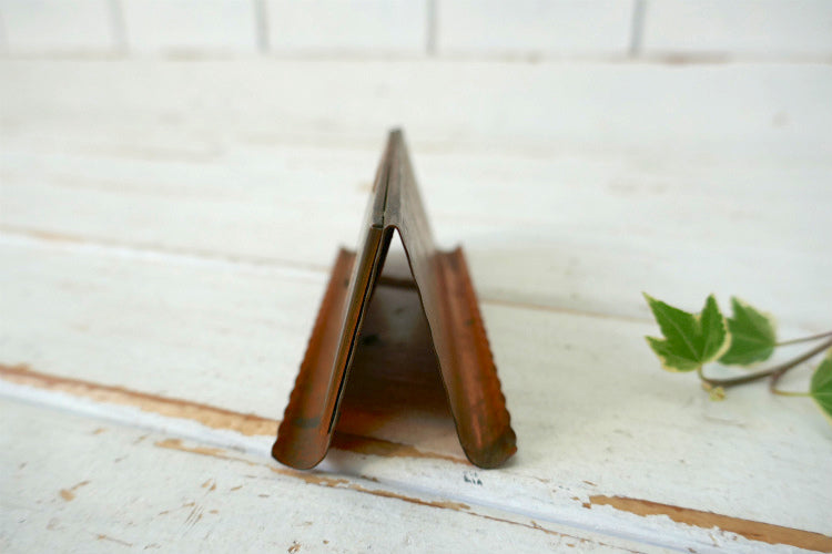 ネイティブアメリカン 酋長 インディアン コッパー製 50's ヴィンテージ デスクカレンダー 卓上カレンダー スーベニア品 USA