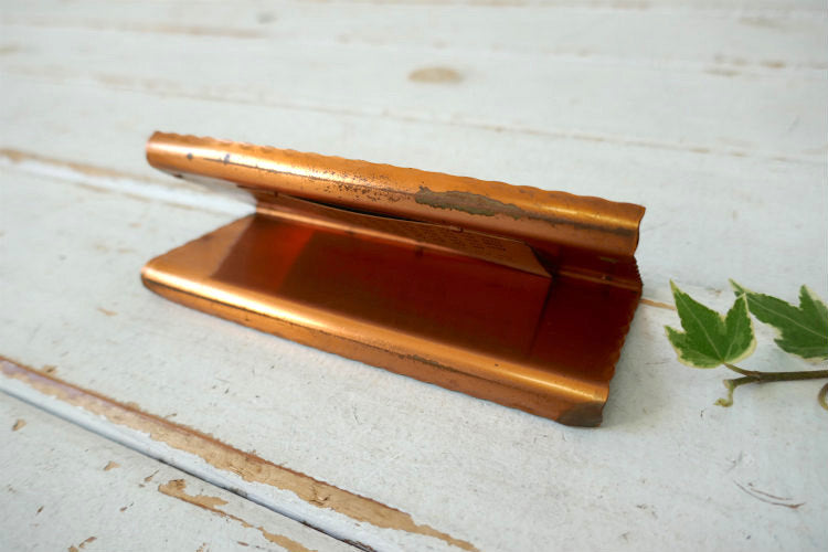 ネイティブアメリカン 酋長 インディアン コッパー製 50's ヴィンテージ デスクカレンダー 卓上カレンダー スーベニア品 USA