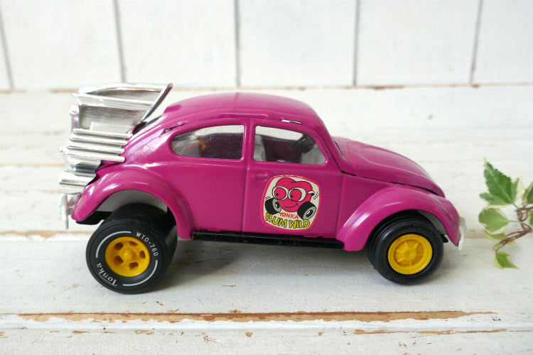 Tonka 1960's トンカ フォルクスワーゲンVW Bug  空冷 ビートル PLUM WILDヴィンテージ ブリキカー USA ブリキ自動車