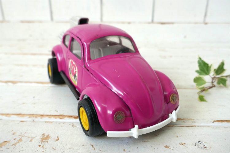 Tonka 1960's トンカ フォルクスワーゲンVW Bug  空冷 ビートル PLUM WILDヴィンテージ ブリキカー USA ブリキ自動車