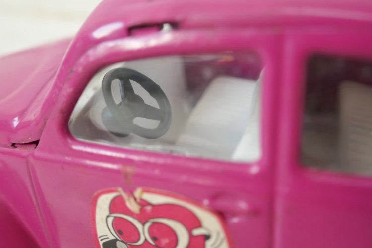 Tonka 1960's トンカ フォルクスワーゲンVW Bug  空冷 ビートル PLUM WILDヴィンテージ ブリキカー USA ブリキ自動車