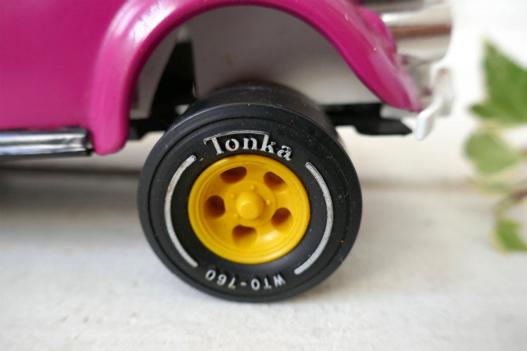 Tonka 1960's トンカ フォルクスワーゲンVW Bug  空冷 ビートル PLUM WILDヴィンテージ ブリキカー USA ブリキ自動車