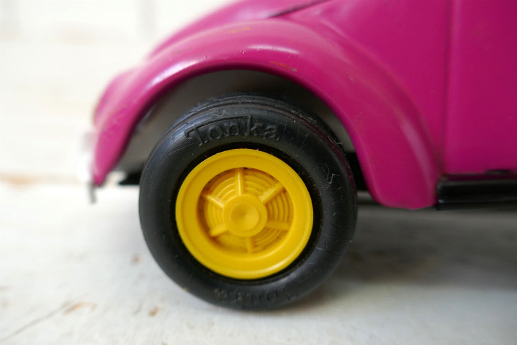 Tonka 1960's トンカ フォルクスワーゲンVW Bug  空冷 ビートル PLUM WILDヴィンテージ ブリキカー USA ブリキ自動車