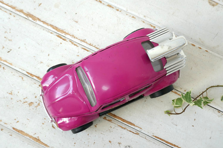 Tonka 1960's トンカ フォルクスワーゲンVW Bug  空冷 ビートル PLUM WILDヴィンテージ ブリキカー USA ブリキ自動車