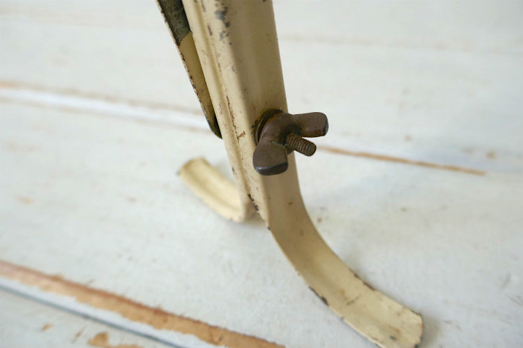 シャビー BARBER SHOP アイアン製 バーバー 可動式 両面タイプ ヴィンテージ シェービング ミラー スイングミラー 鏡 USA