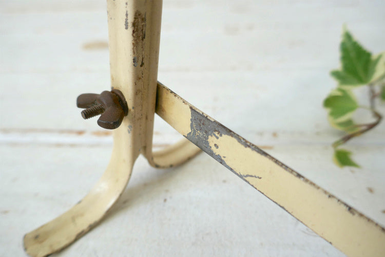 シャビー BARBER SHOP アイアン製 バーバー 可動式 両面タイプ ヴィンテージ シェービング ミラー スイングミラー 鏡 USA